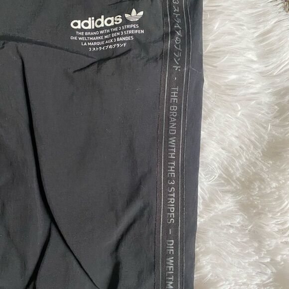 Adidas The Brand With The 3 Stripes Black Windbreaker Track Swish Pants Size XL - Picture 5 of 10